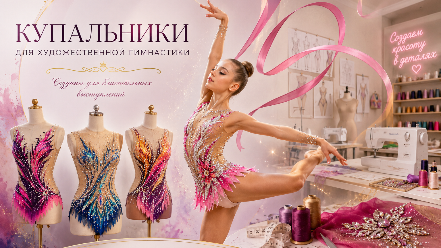 Купальники для художественной гимнастики. Студия Натальи Корсун. 